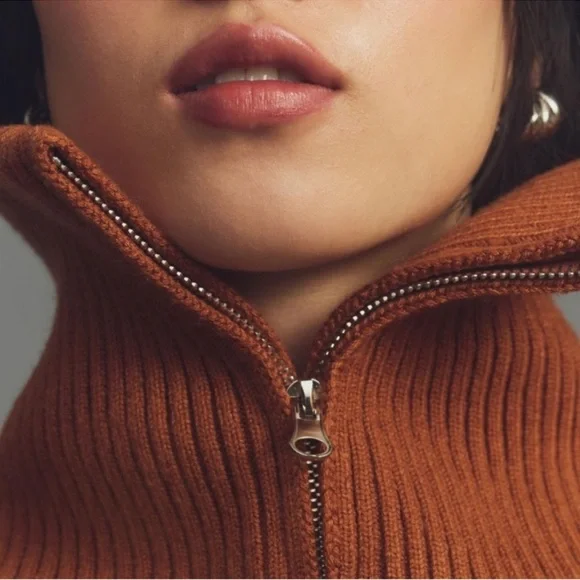 Brown Oversized Crew Neck Sweater - Picture 2 of 4